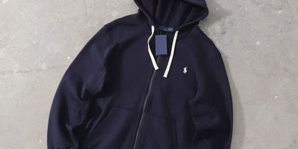 Pony Embroidered Zip Hoodie