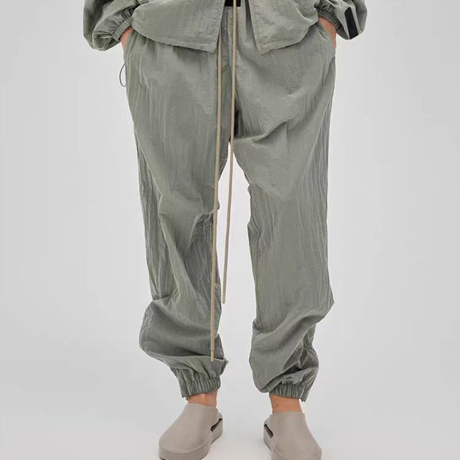 Essentials Nylon Pleated Joggers