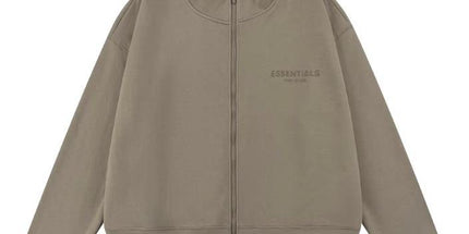 Essentials Flocked Zip Jacket