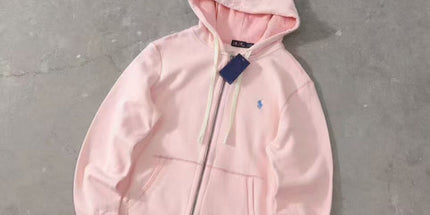 Pony Embroidered Zip Hoodie