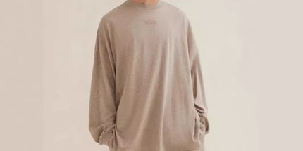 Essentials Cloud Mock-Neck Long Sleeve T-Shirt