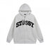 714 gray zip-up shirt