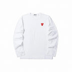 White and red stacked hearts