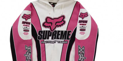 Racing Print Zip Hoodie