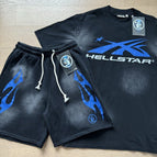 638-7807 Washed Black and Blue Set