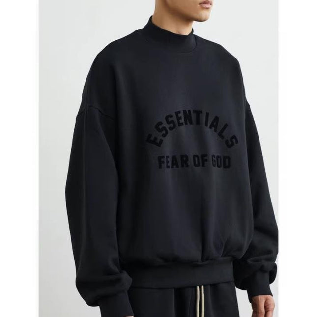 Essentials 3D Mock-Neck Sweatshirt