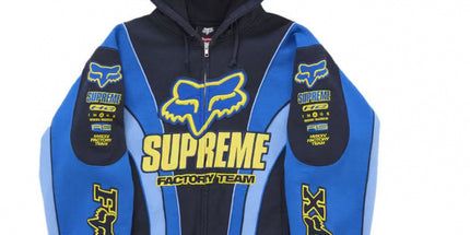 Racing Print Zip Hoodie