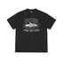 S / white print/black