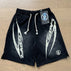S / 793 washed black cotton fabric