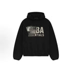 The league sweatshirt has a gray label and black label