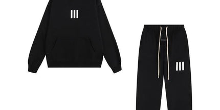 Essentials Three-Bar Fleece Tracksuit Set