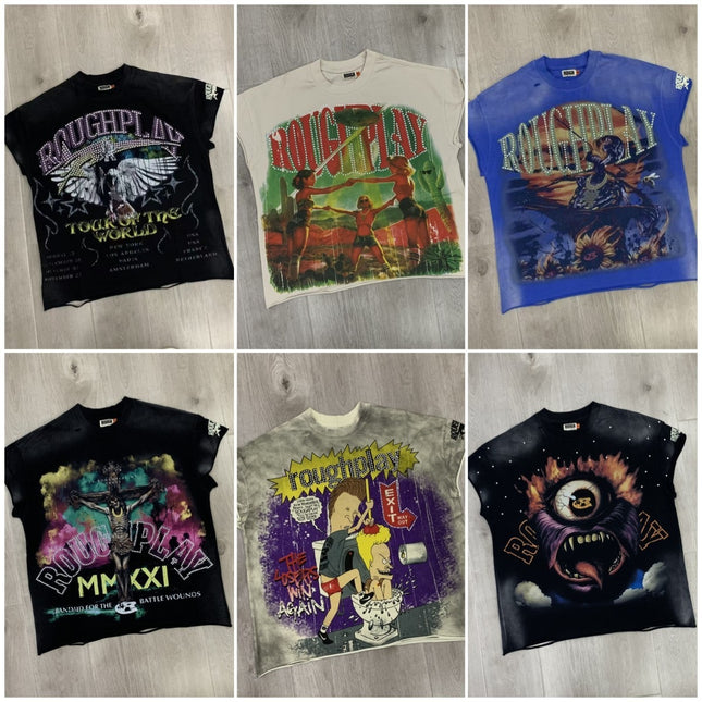 RoughPlay Rhinestone Sleeveless T-Shirt