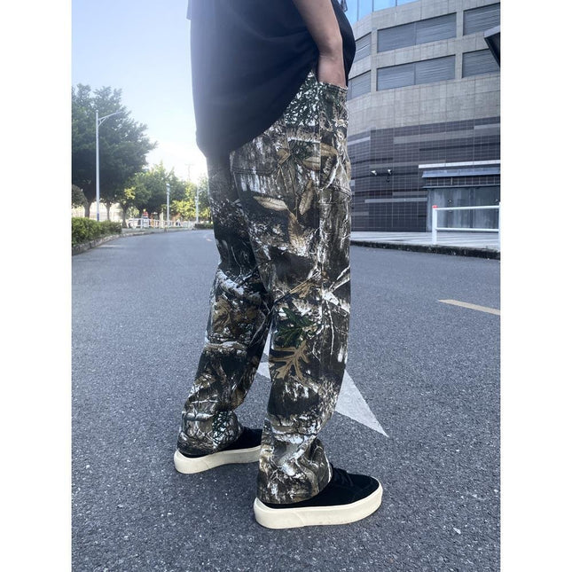 Men's Leaf Camo Tactical Cargo Pants