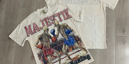 MAJESTIK vintage rhinestone casual T-shirt