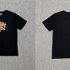 AD04 Black Print Orange