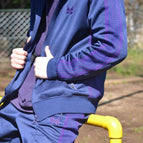 1039 - Navy blue dark purple strips