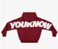 XS / Burgundy style with white lettering