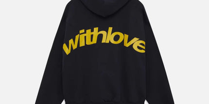 Short-Sleeve Letter Hoodie