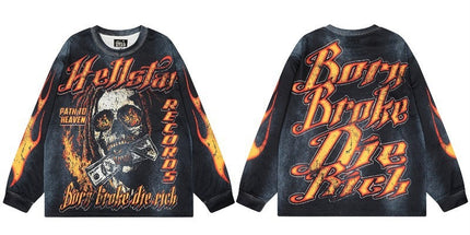 Hellstar Distressed Long Sleeve T-Shirt