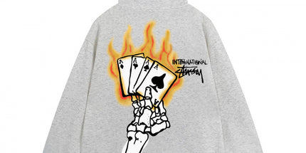 Dice Skull Zip Hoodie