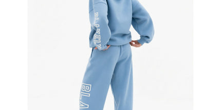 Letter Print Tracksuit Set