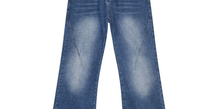 vintage washed flared jeans