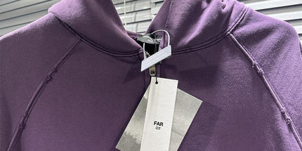 FAR Archive Purple Distressed Zip Hoodie