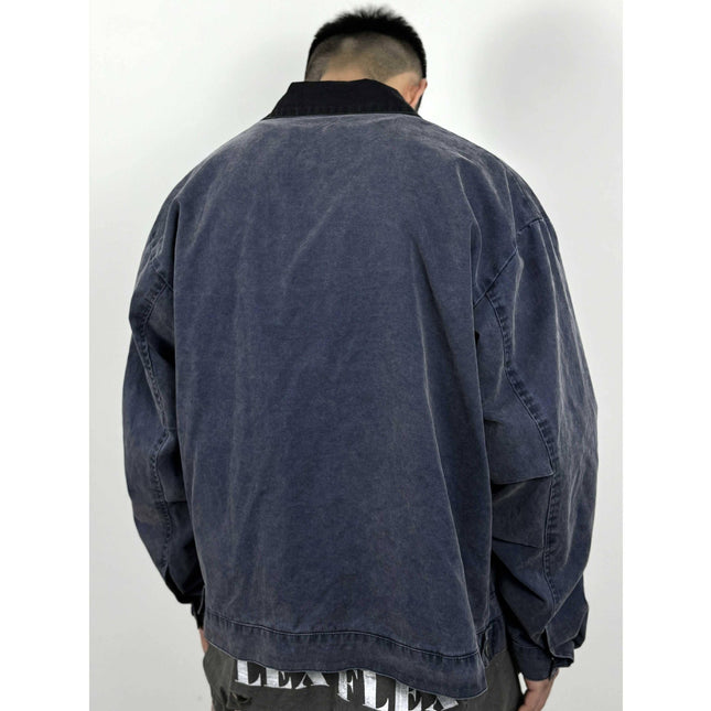 Vintage Contrast Cargo Jacket