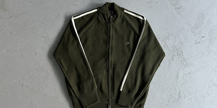 Men's Drill Embroidered Knit Jacket