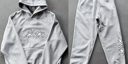 Men's UK Drill Embroidered Tracksuit Set