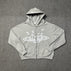S / Space gray zip-up jacket