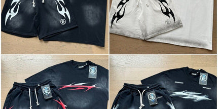 Hellstar set short-sleeve T-shirt and shorts set for men