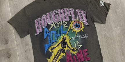 RoughPlay Distressed Rhinestone T-Shirt