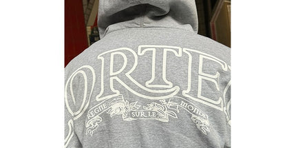 Men's Drill Grey Zip Hoodie