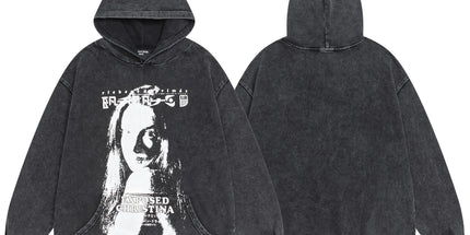 ERD Washed Distressed Hoodie