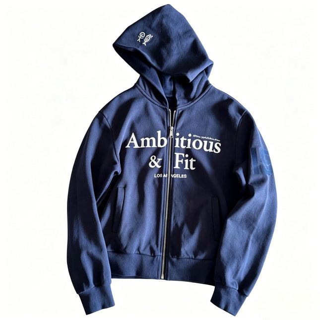 Jennie Blue Zip Hoodie