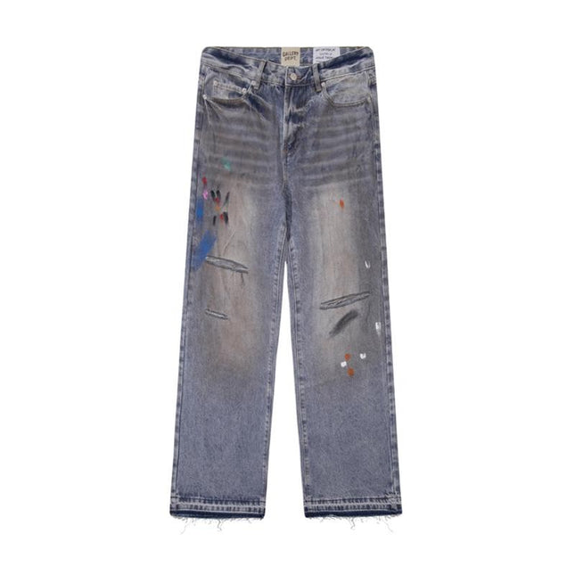 Gallery Dept Distressed Mud-Dye Jeans