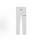 22 Light gray straight-leg pants