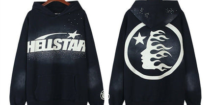 Hellstar casual loose hooded sweatshirt