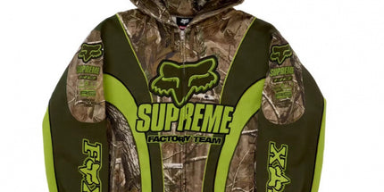 Racing Print Zip Hoodie