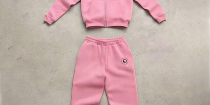 Sport Zip Hoodie Tracksuit Set