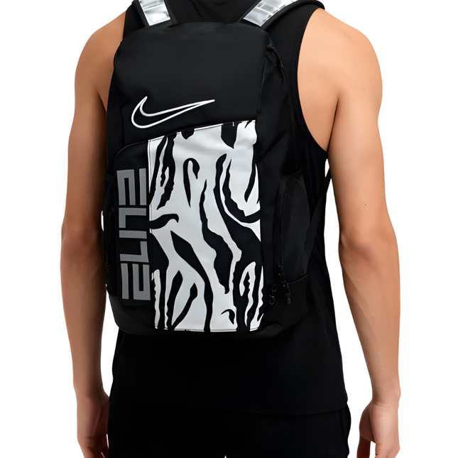 Elite Backpack Black White