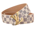 Checkered White/Gold