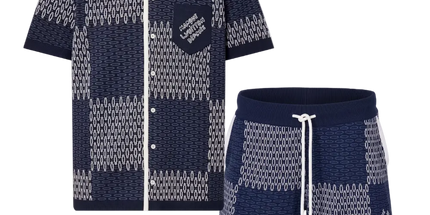 Intarsia Short Set